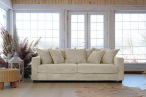 ELSA 3-seater sofa cream removable & washable covers
