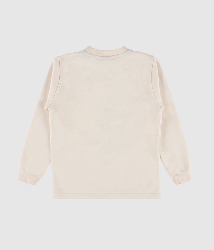 Dynamic Motion getextureerde jersey top met lange mouwen – ecru