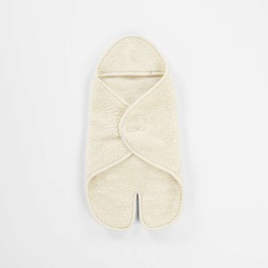 Babypackdecke mit Füßen und Kapuze - Merinowolle
