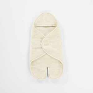 Babypackdecke mit Füßen und Kapuze - Merinowolle