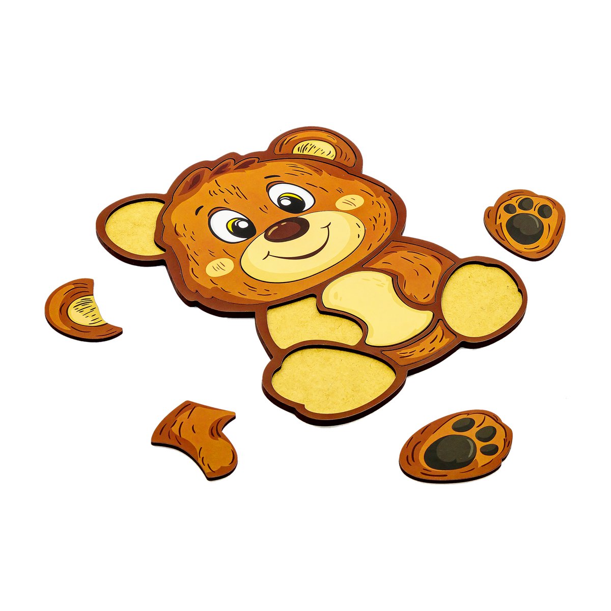 Wooden Bear Puzzle for Kids