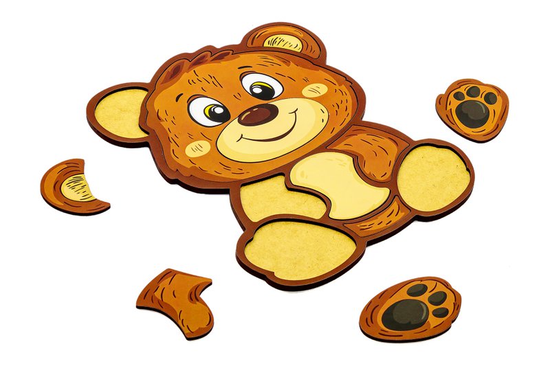 Wooden Bear Puzzle for Kids