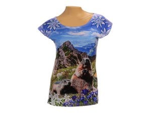 T-shirt marble design with glitter