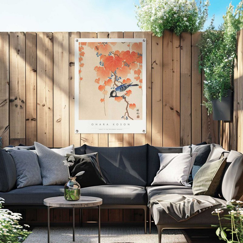 Tuinposter Tuinposter Ohara Koson - Cinciallegra 80x60