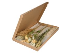 Geschenkbox - Trockenblumen im Briefkasten - Mit Vasen - Natur