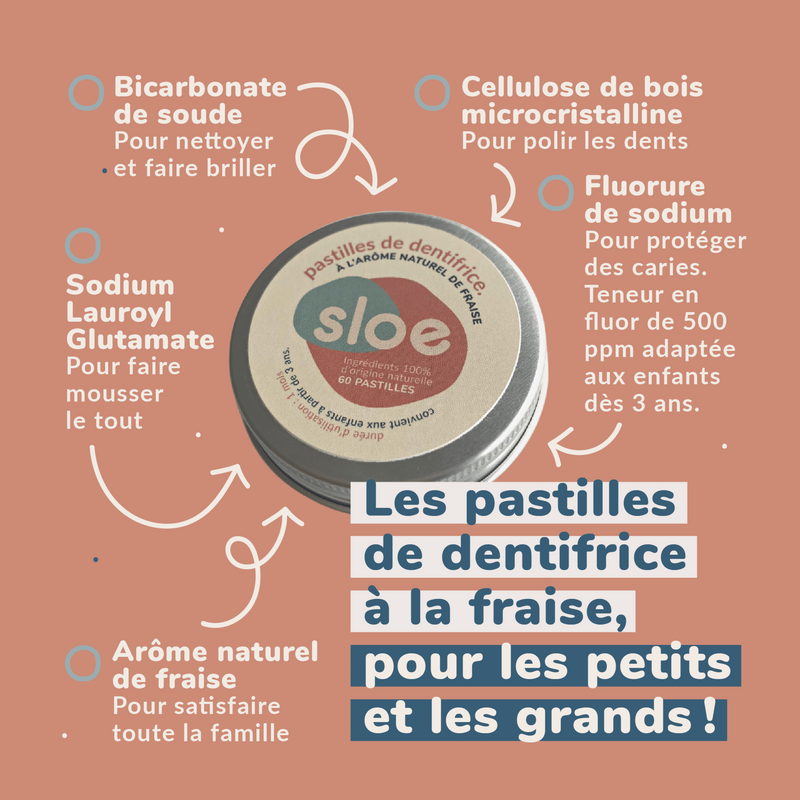 Solide en pastilles Zahnpasta / Feste Zahnpasta - Tabletten