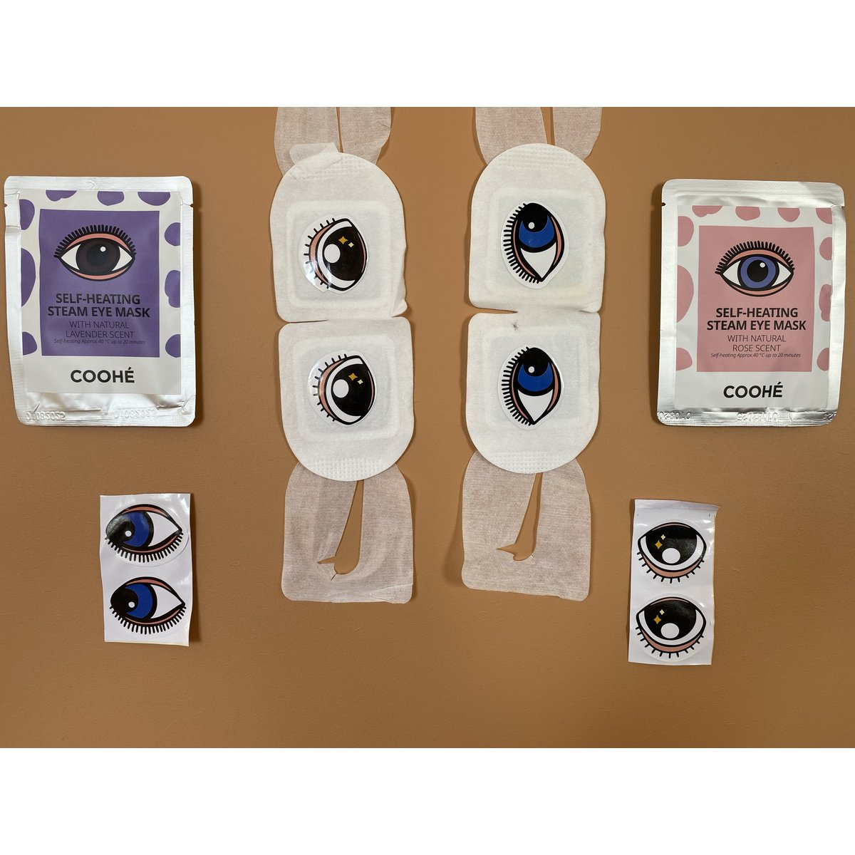 10 PACK Steam-oogmasker ROSE