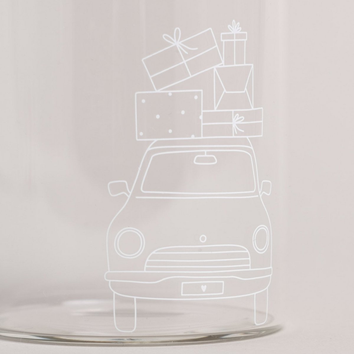 Mini słoik do przechowywania Christmas Car (opak. = 8 sztuk)