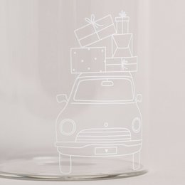 Mini słoik do przechowywania Christmas Car (opak. = 8 sztuk)