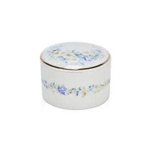 Fleur Blue Porcelain Jewelry Box By SoapTales