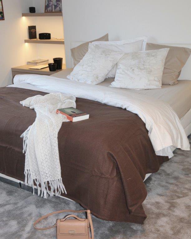 Polair deken 350 gr/m2 - kleur CHOCOLAT 180 x 200 cm