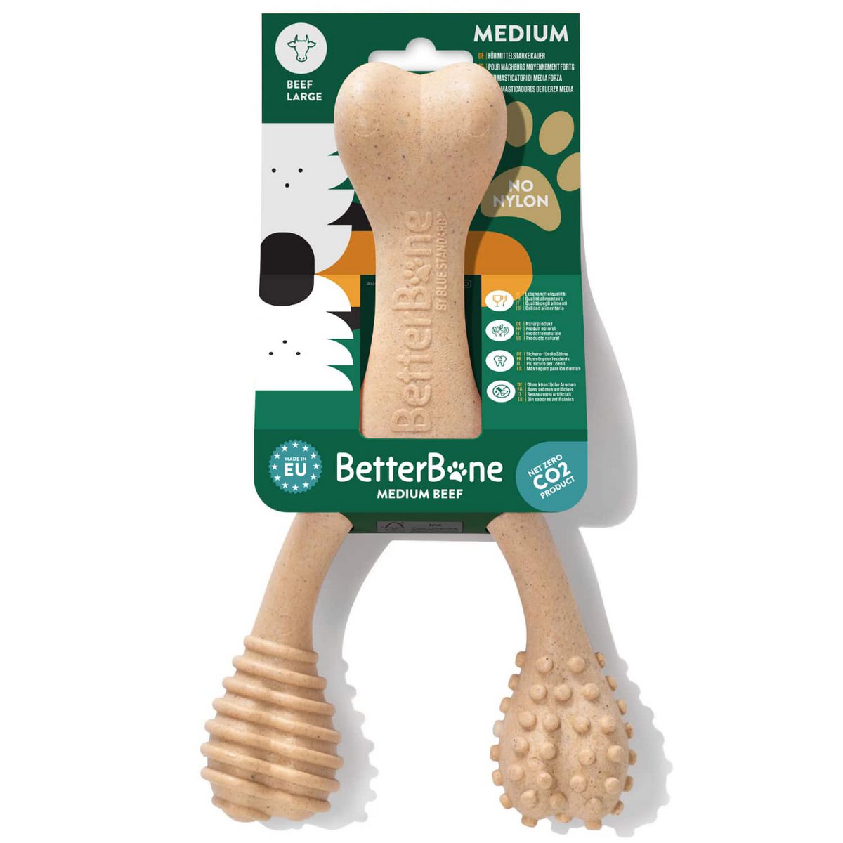 BetterBone Dogs Kauchebülen - Groot medium rundvlees (zonder nylon, CO2 neutraal in Europa)
