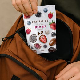 Berry Mix Schokoladenbeschichtete gefriergetrocknete Dragee