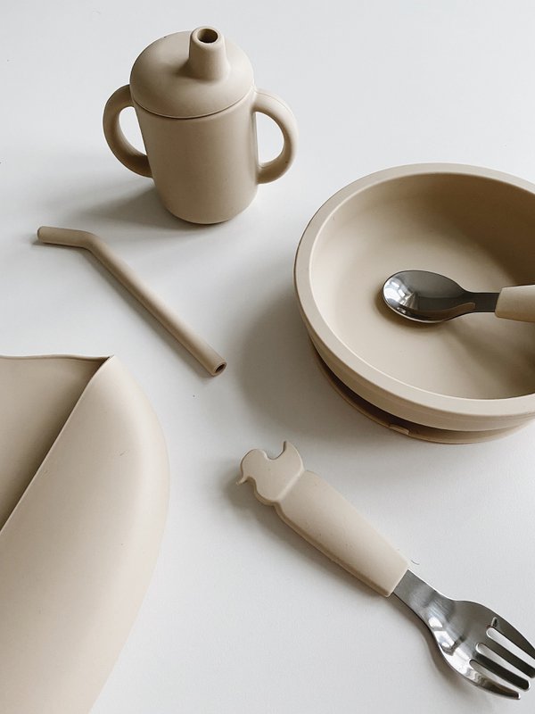 Silikone Sippy Cup - Oyster beige