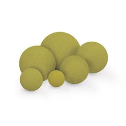  Colorful cork balls in various sizes, suitable as a children's sensory toy. Available in colors like red, blue, orange, natural, yellow, and green.