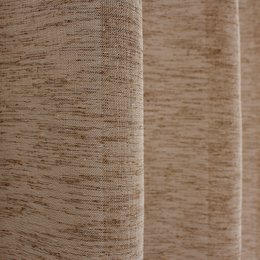Eyelet Sheer Curtain, 140x240cm, Linen Effect, Maya Collection