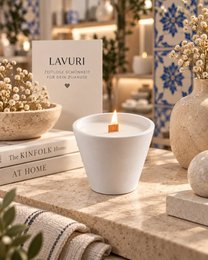 LAVURI SWING Candle CUP – Ręcznie robiona świeca z wosku sojowego Cocos Vanilla