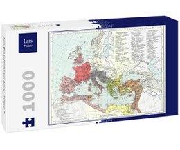Lais Puzzle Map Historical Atlas - William R. Shepherd Roman Empire med 395 1000 dele