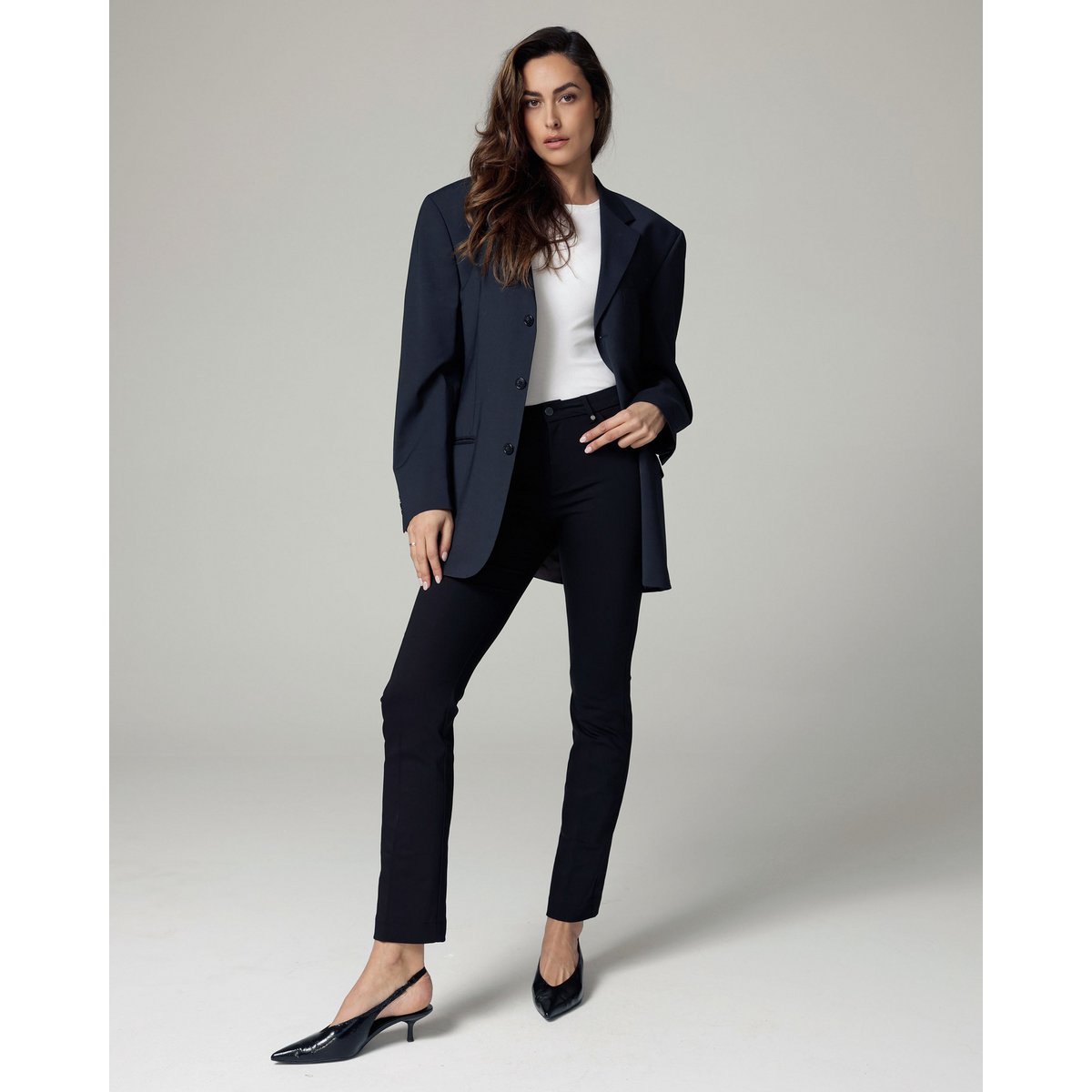 Schwarze Bootcut-Hose | Die Venezia