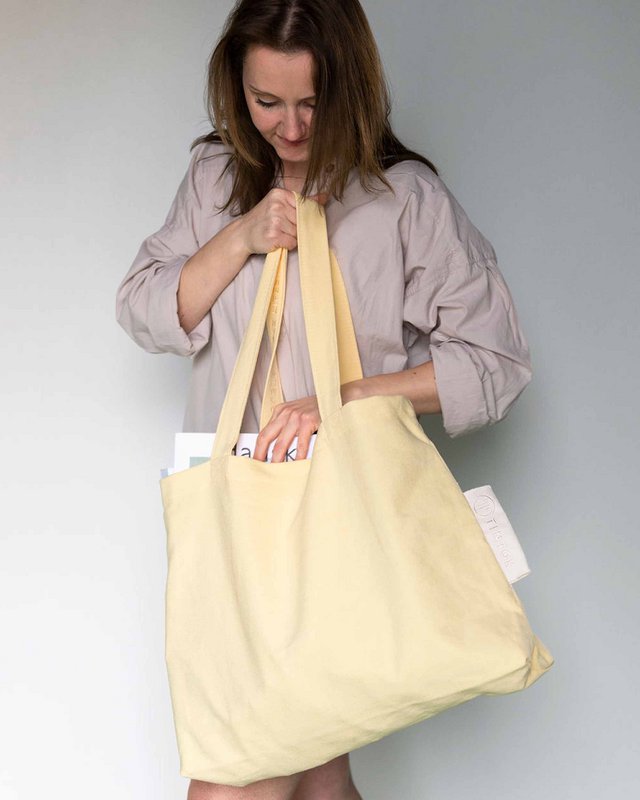 Rima Canvas -Tasche - Pastellgelb