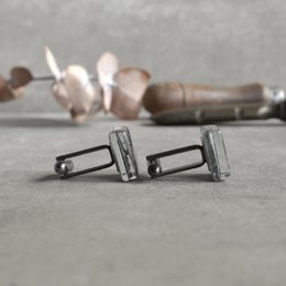 Angel & Devil cuff links, Black and white color, Unique gift for men