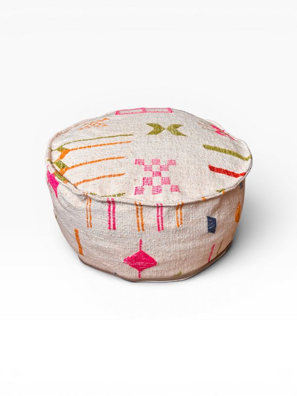 Coussin de sol - Ligne Colorée Ronde - Yalia