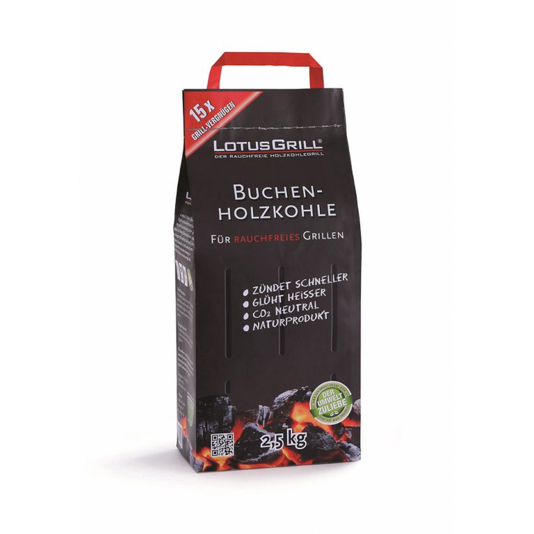 Sac de charbon de hêtre LotusGrill - 2,5 kg