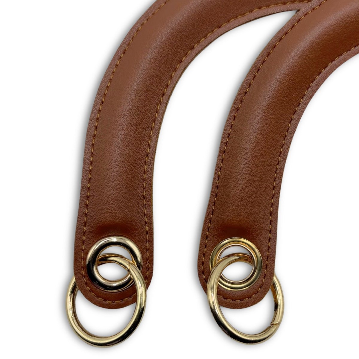 C-Modell-Taschengriff aus PU-Leder mit Feder-O-Ring-Clip