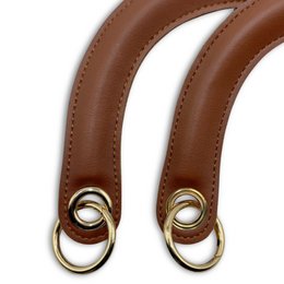 C-Modell-Taschengriff aus PU-Leder mit Feder-O-Ring-Clip