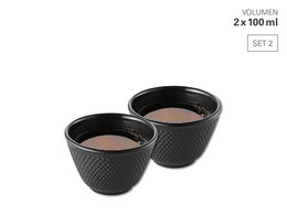 Mug set 2x 100 ml made of cast iron