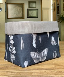 Cesta de Tela, Panera h=20cm, 100% Algodón, Estampada | Semillas De Carbono