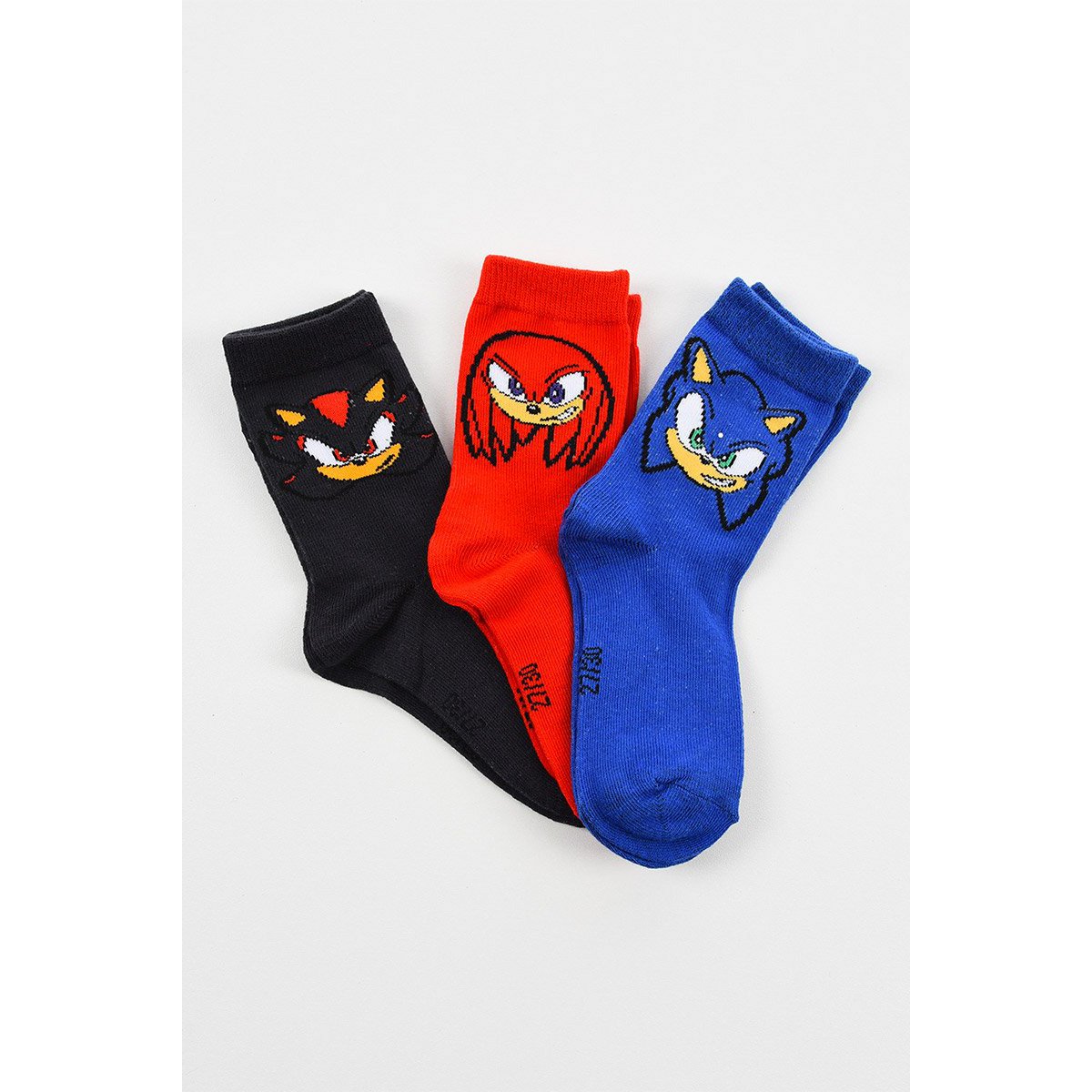 Lot of 96 Units | Pack 3 Sonic Children's Socks | Officially Licensed Products | SUN CITY Group