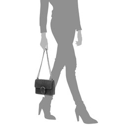 Florence Artegiani. Lorenza Women's Handbag. Genuine Leather Suede Engraving Snake
