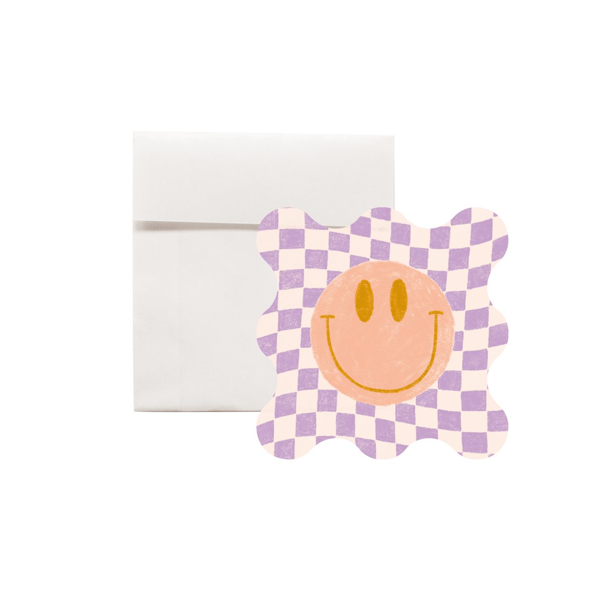 Découpe smiley mini carte de voeux