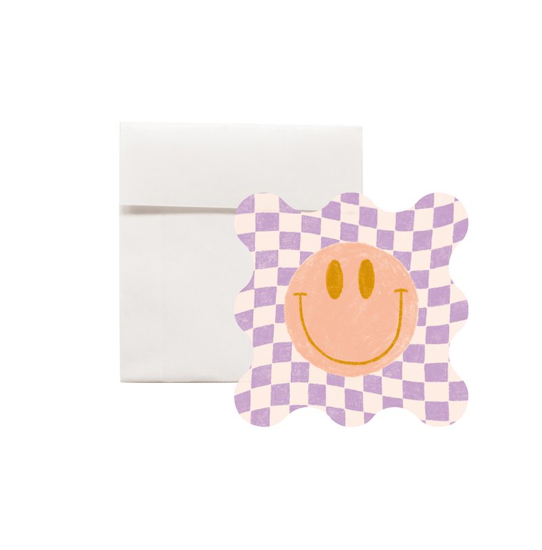Mini tarjeta de felicitación smiley die