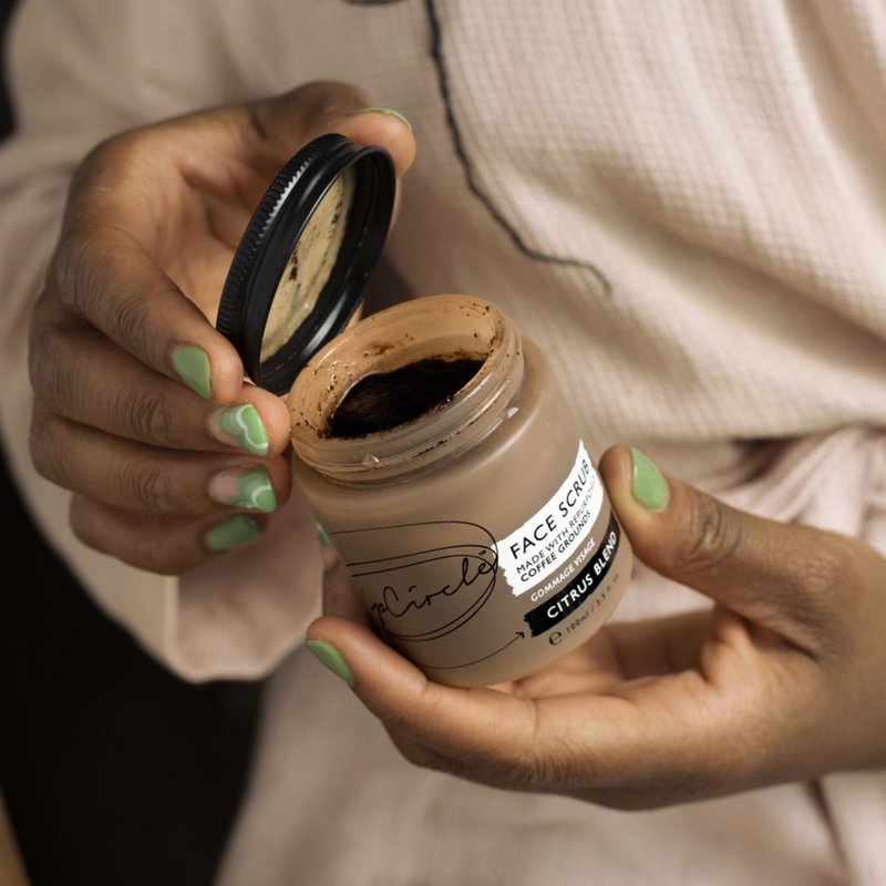 Face Scrub with Coffee + Rosehip Oil - Citrus Blend