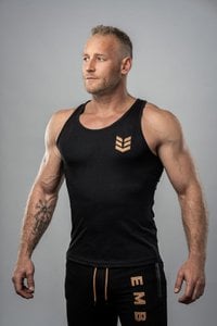 Herren Tanktop figurbetonend schwarz "Achilles" Tank-top