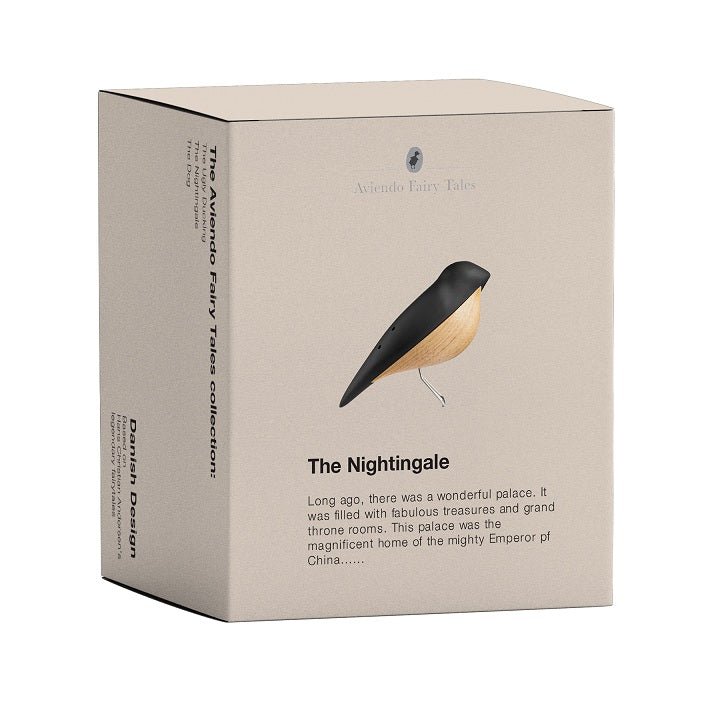 The Nightingale - Wooden Bird Animal Figure - Danish Design