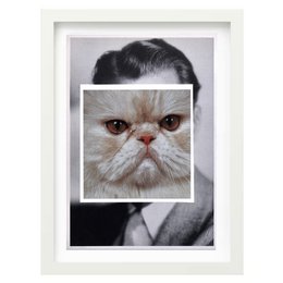 Kunsttryk Collage | Katteansigt 5