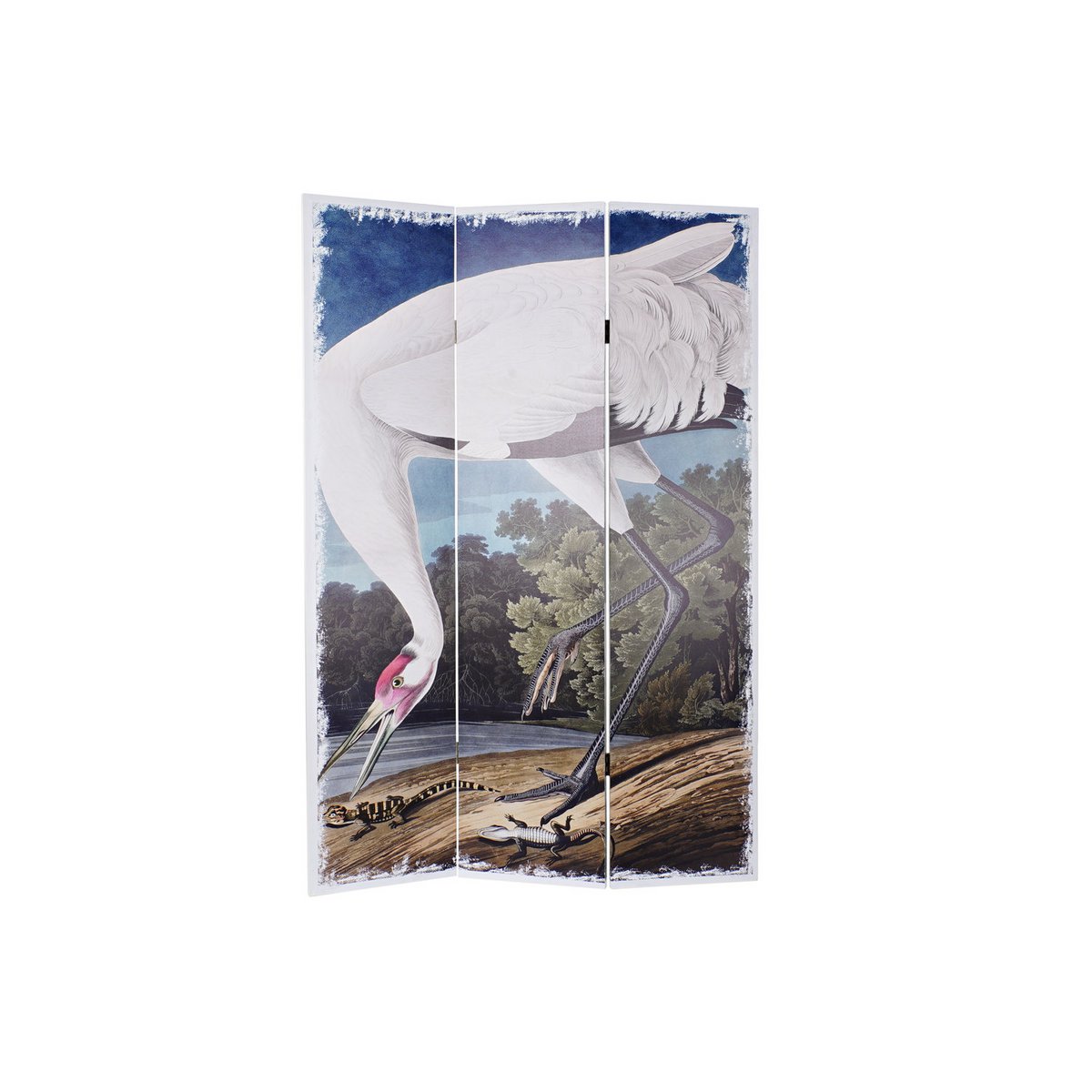 PARAVENT EN TOILE DE PIN 120X2,5X180 GARZA RÉVERSIBLE MB193787