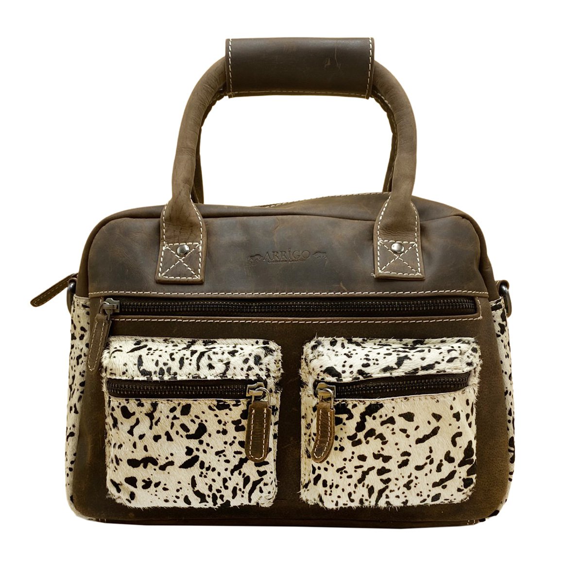 BROWN ZEBRA TAS - BASSA DADIE CrossBody in stile Cowboybag (Westernbag)