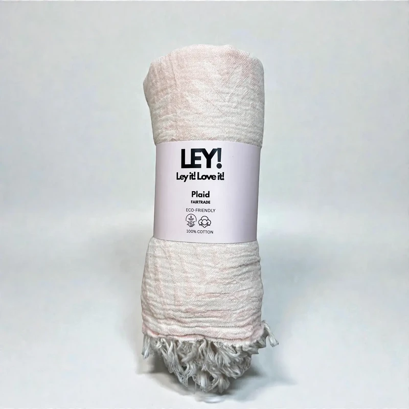 LEY! Plaid Palme - Beige