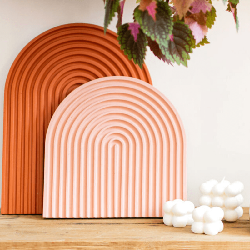 Midi Rainbow Tray Dusty Pink
