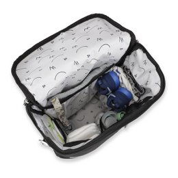 Schwarz ♻️ Wickeltasche aus recyceltem Polyester