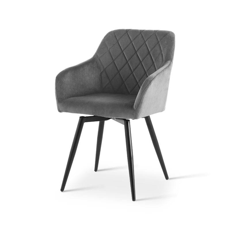 Fotel Frazer Diamond [zestaw 2 szt.] [aksamit] [podstawa obrotowa 360 stopni]