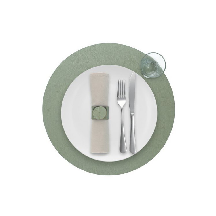 Podkładka Skinnatur | skóra z recyklingu | Okrągły 38 cm