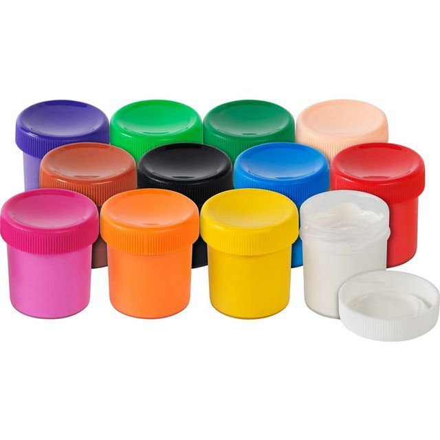 Tempera-Gouache paint FC 12 color pots of 20ml