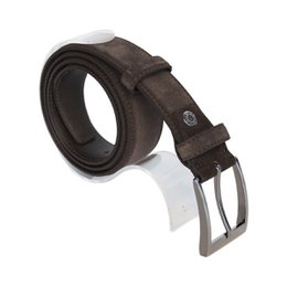 Suede Belt Men Light Brown - Suede Belt Women Light Brown - 3.5 cm Wide