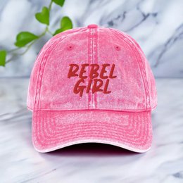 Gorra vintage REBEL GIRL Gorra vintage de sarga de algodón