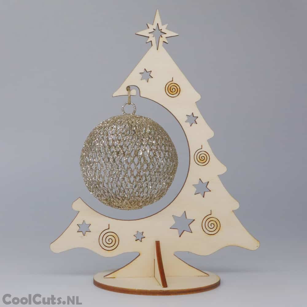 CoolCuts Wooden Christmas tree 22cm